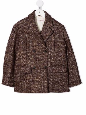 Bonpoint double-breasted tailored coat - Brown