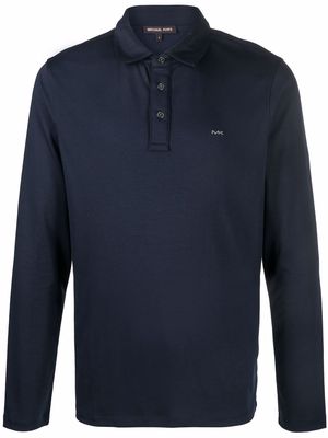 Michael Kors embroidered-logo polo shirt - Blue