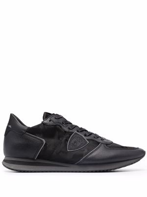 Philippe Model Paris panelled camouflage-print sneakers - Black