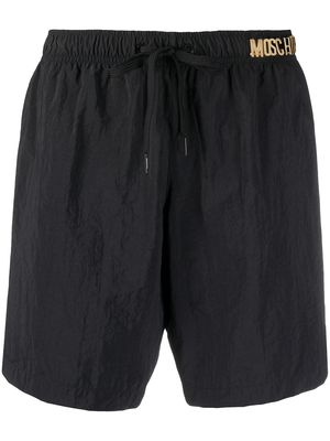 Moschino lettering logo swim shorts - Black