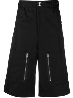Alexander McQueen multi-pocket Bermuda shorts - Black