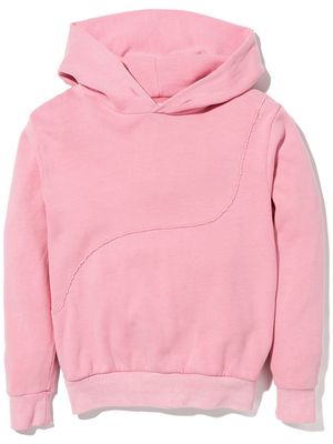 ERL KIDS swirl-print cotton hoodie - Pink