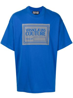 Versace Jeans Couture logo-print cotton T-shirt - Blue