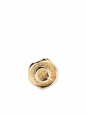 Maria Black Letter Q coin - Gold