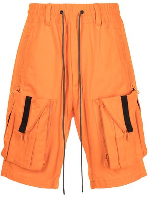 Mostly Heard Rarely Seen Zipoff cargo shorts - Orange