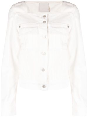 Givenchy square-neck denim jacket - White