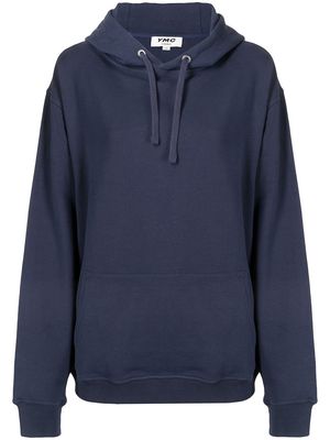 YMC Trugoy long-sleeve hoodie - Blue