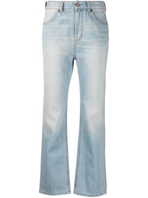 Victoria Victoria Beckham mid-rise light-wash flared jeans - Blue