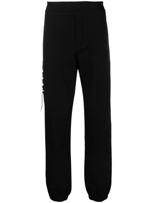 Craig Green lace-up detail cotton track trousers - Black