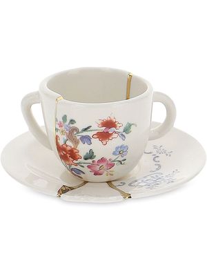 Seletti crack detail coffee cup - White