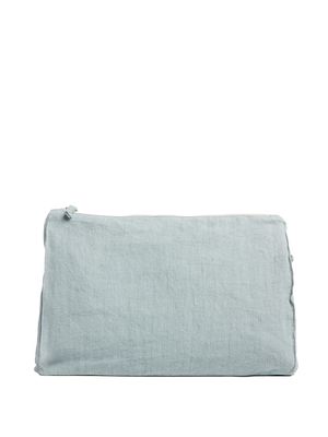 Once Milano zip-up linen wash bag - Blue