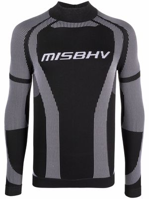 MISBHV logo-print long-sleeved top - Black