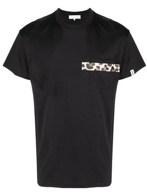 Mackintosh horizontal-stripe T-shirt - Black