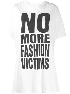 Katharine Hamnett London No more Fashion Victims print T-shirt - White