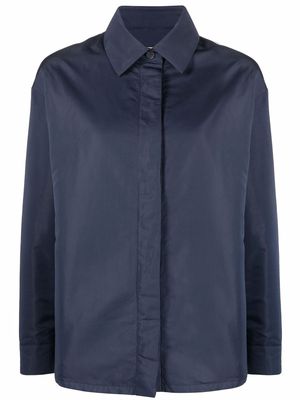 12 STOREEZ long-sleeve padded shirt - Blue
