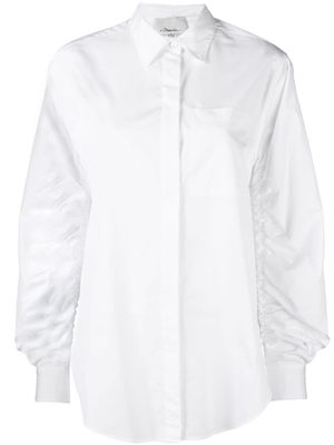3.1 Phillip Lim ruched long-sleeve shirt - White