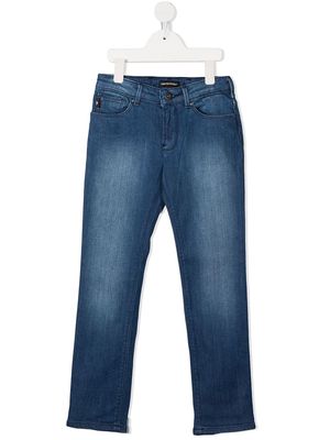 Emporio Armani Kids straight-leg jeans - Blue