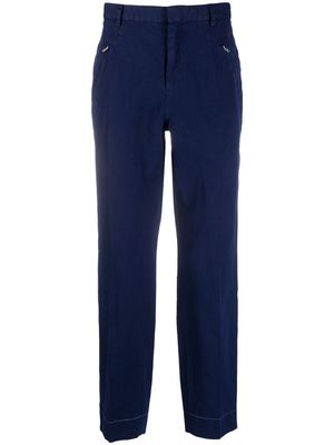 Maison Margiela zip pocket cropped trousers - Blue