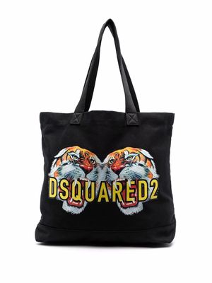 Dsquared2 logo-print tote bag - Black
