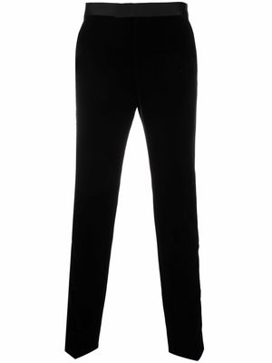 Karl Lagerfeld Nite side-stripe tailored trousers - Black