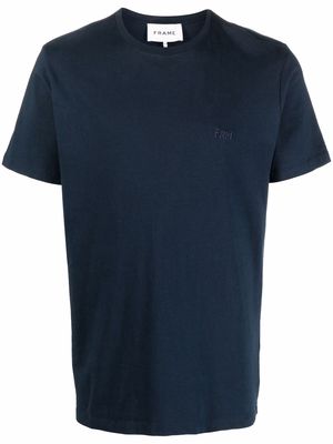 FRAME embroidered logo T-shirt - Blue