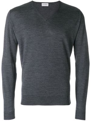 John Smedley V-neck knit jumper - Grey