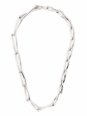Missoma graduated chunky twisted link necklace - Silver