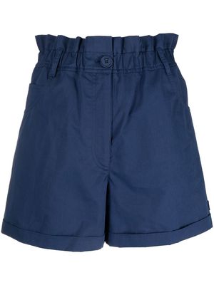 Kenzo high-waist elasticated shorts - Blue