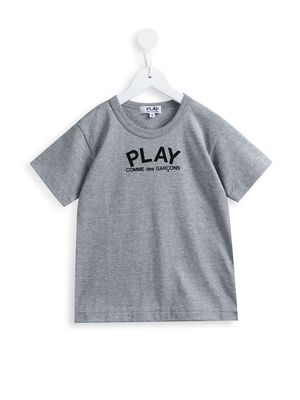 Comme Des Garçons Play Kids heart print T-shirt - Grey