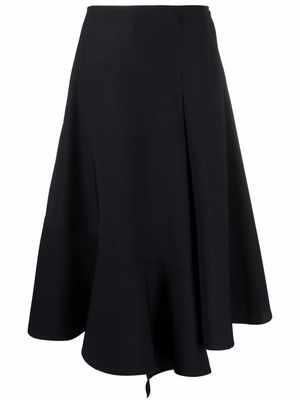 colville asymmetric-hem midi skirt - Blue