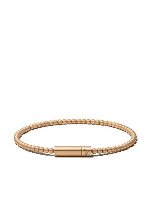 Le Gramme 18kt yellow brushed gold Le 15 Grammes beads bracelet - YELLOW GOLD