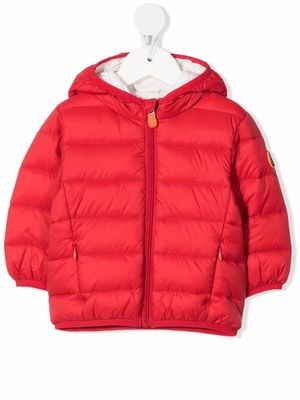 Save The Duck Kids zipped padded jacket - Red