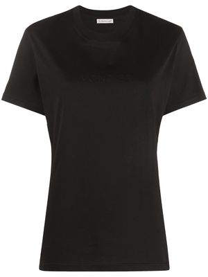 Moncler embroidered-logo T-shirt - Black