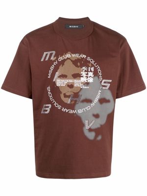 MISBHV Soundsystem cotton T-shirt - Brown