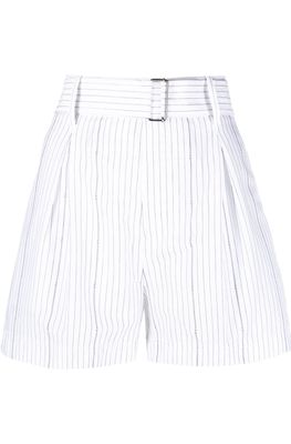 Nº21 belted pleated shorts - White