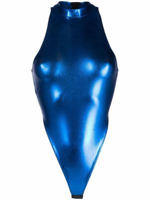Maison Close Blue Angel string bodysuit
