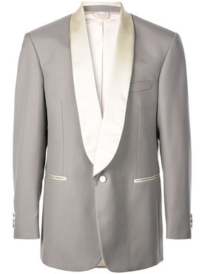Gucci satin lapel tuxedo jacket - Grey