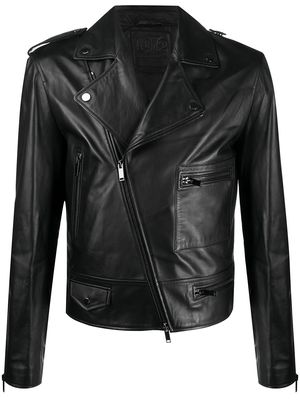 Desa 1972 zipped-pocket biker jacket - Black