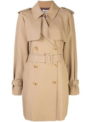 Co double-breasted trench coat - Neutrals