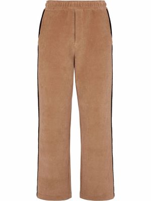 Fendi side stripe detail trousers - Brown