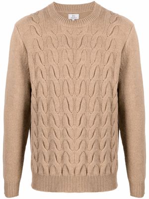 Woolrich cable-knit jumper - Brown