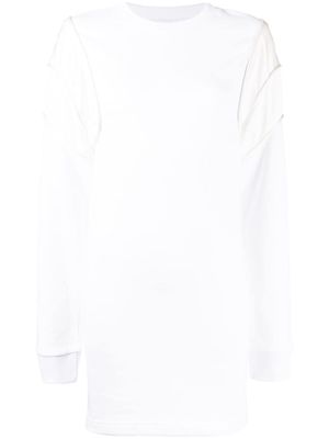 RtA long-sleeve fitted dress - White