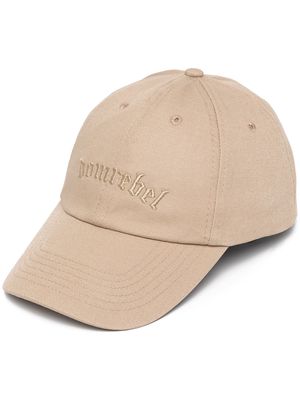 DOMREBEL Gothic embroidered-logo cap - Brown