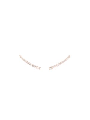 ALINKA 18kt gold DASHA SUPER FINE diamond cuff earrings - Metallic