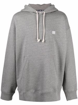 Acne Studios face-patch oversized hoodie - Grey