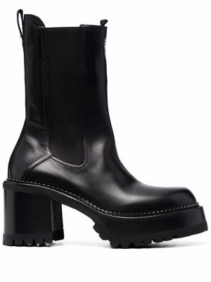 Premiata chunky-sole slip-on boots - Black