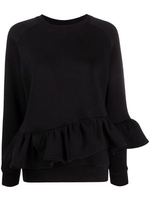 Atu Body Couture x Ioana Ciolacu long-sleeve ruffled sweatshirt - Black
