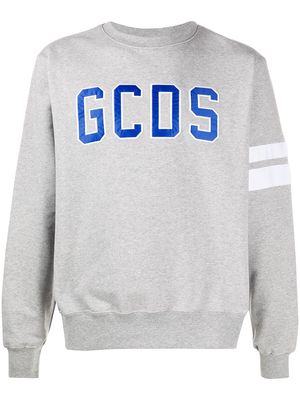 Gcds logo embroidered sweatshirt - Grey