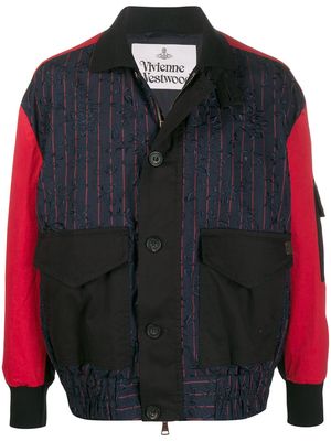 Vivienne Westwood contrast sleeve jacket - Black