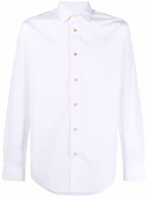 PAUL SMITH long-sleeve cotton shirt - White